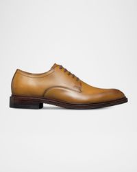 Men's Trevor Plain-Toe Leather Derby Dress Shoes