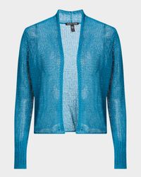 Nissy Open Organic Linen-Cotton Knit Cardigan