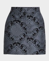 Pomezia Brocade Mini Skirt