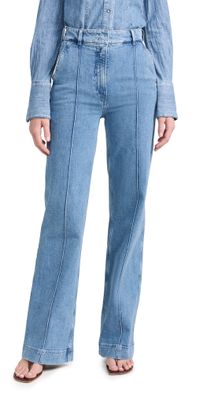 Another Tomorrow Denim Trousers Light Blue Wash 40