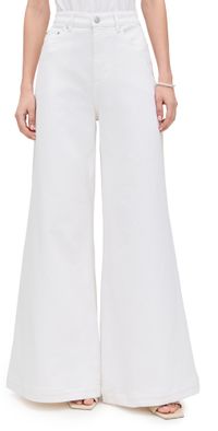 DL1961 Lucila Ultra Wide Leg High Rise Jeans White (Vintage) 26