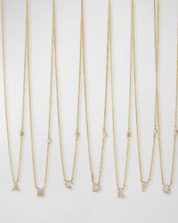 Cubic Zirconia Initial Necklace