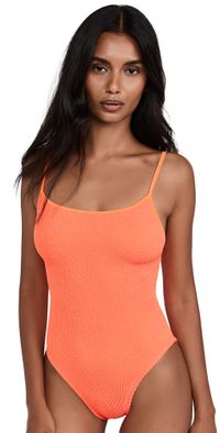 Hunza G Pamela Swim One Piece Orange One Size