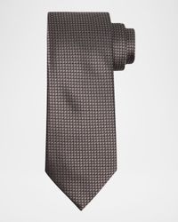 Men's Neat Micro-Jacquard Silk Tie