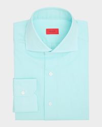 Men's Solid Cotton Dress Shirt