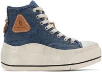 R13 Indigo Kurt Denim Sneakers