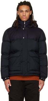 Moncler Blouson Ivraie bleu marine rembourré en duvet
