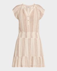 Augustine Striped Mini Dress