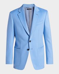 Men's Worsted Cashmere Two-Button Blazer