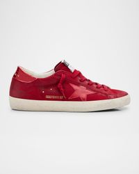 Super-Star Mixed Leather Low-Top Sneakers