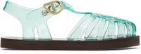 Ancient Greek Sandals Green Homeria Jelly Sandals