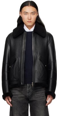 MACKAGE Black Atlas-Sh Shearling Jacket