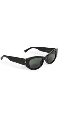 Gucci Signoria Sunglasses Black-Black-Grey One Size