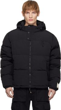 RCOS Black Nylon Puffer Jacket