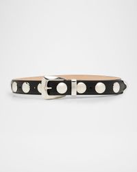 Benny Silvertone Studded Leather Belt