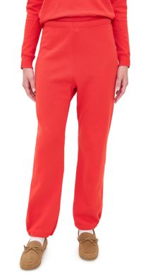 THE GREAT. The Fleece Sport Sweatpants Bright Red 2