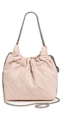 Tory Burch Fleming Mini Hobo Bag Soft Pink One Size