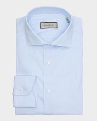 Men's Cotton Tonal Stripe Dress Shirt