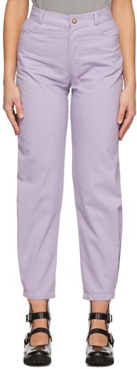 Kika Vargas Purple Ella Trousers