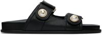 Jimmy Choo Black Fayence Sandals
