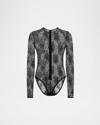 Chantilly Lace Long-Sleeve Bodysuit