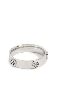 Tory Burch Miller Stud Ring Tory Silver 7