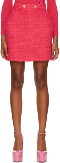 Valentino Pink Knit Miniskirt