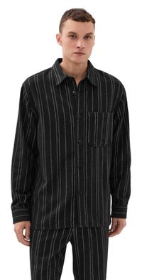 Isabel Marant Irudy Striped Overshirt Black M
