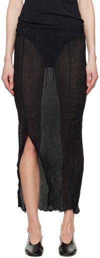 Gabriela Coll Garments Jupe longue No.263 noire - Serie No.14