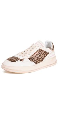 GHOUD Tweener Brushed Low Woman Sneakers Animalier Wht/Plat 38