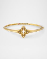 18K Gold Diamond Bangle Bracelet