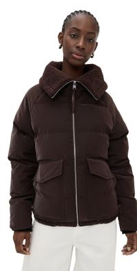 Varley Roseville Down Jacket Coffee Bean M