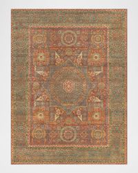 Gable Colors Hand Knotted Rug, 6' x 9'