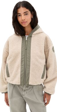 Canada Goose Alberni Reversible Bomber Jacket Tan/Smokey Sage L