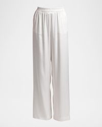 Silk Relaxed-Leg Trousers