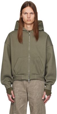 Seventh Pull à capuche V2 kaki à glissière