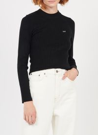 Levi's - Pull col rond en maille côtelée - Taille L - Noir