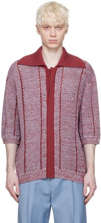 Lanvin Red Loose-Fitting Polo