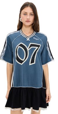 Ragged Priest Drain Dress Blue XS