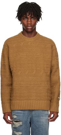 ADER error Brown Oversized Sweater
