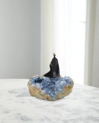 Cloaked Figure Sculpture on Kyanite II