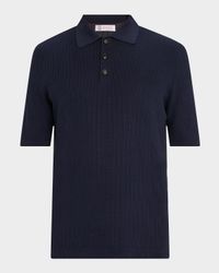 Men's Cotton Textured Polo Shirt