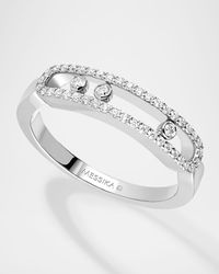 BABY MOVE 18K WHITE GOLD DIAMOND RING