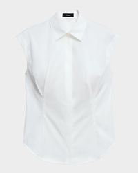 Cap-Sleeve Cinch Shirt