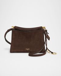 Le Click Small Shoulder Bag in Nubuck Leather