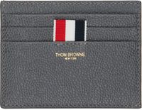 Thom Browne Gray Crab Appliqué Card Holder