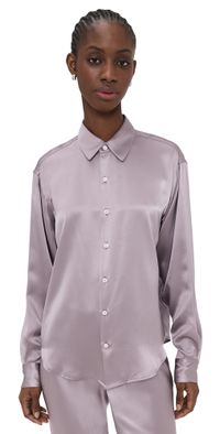 Comme Si La Silk Shirt Classica Mauve XS