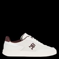 Tommy Hilfiger - Baskets basses en cuir mélangé - Taille 41 - Blanc