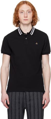 Vivienne Westwood Polo noir à coupe classique