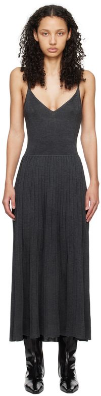 arch4 Gray Princess Maxi Dress